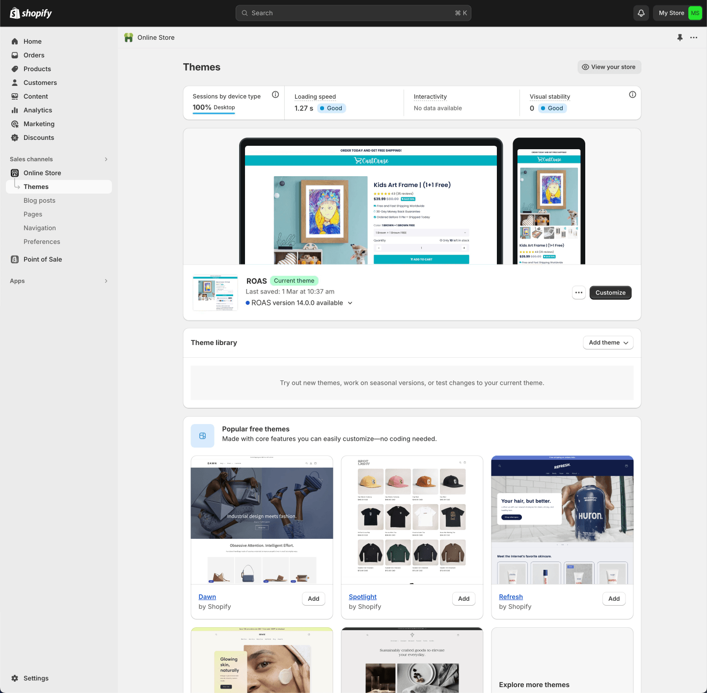 ROAS Shopify Theme